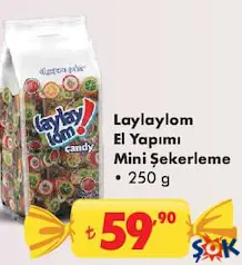 LAYLAYLOM EL YAPIMI MİNİ ŞEKERLEME 250 G - BAYRAM ŞEKERİ/ÇİKOLATASI